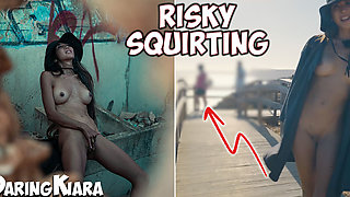 Abandoned Beach House Masturbation Risky Public Squirting