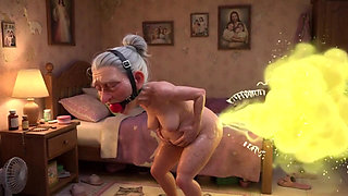 Granny Farting Heavily in Bedroom - Long & Stinky Farts