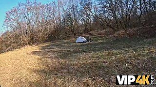 Vip4k. innocent dark haired Vanessa Alessia is losing her virginity