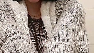 Pregnant MILF Smoking Cigarette