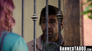 Natasha Lovely tempts strung up art lecturer for mighty ravage