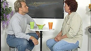 MILF sucks cock then gets fucked to a mouth cumshot