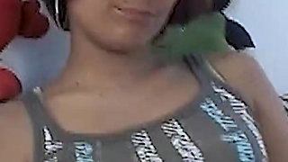 Blowjob and handjob from sexy bitch
