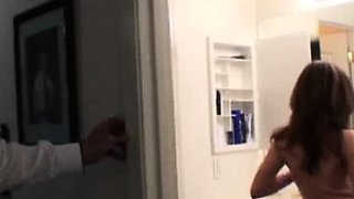 Teener Christa catches perverted neighbor Tom peeping on