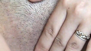 Shaving a Hairy Pussy with a New Razor Close-up!