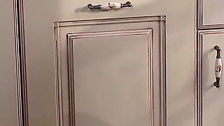 Dominant Mistress Commands Bald Slave Foot Worship