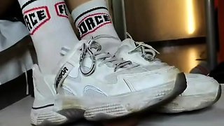 chinese sneaker cock trampling Asian Femdom