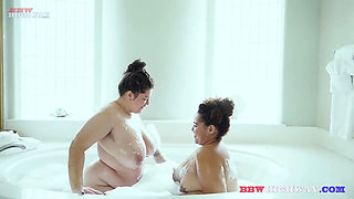 3 Chubby Girls Vs 1 Big Black Cock