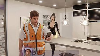 Desperate Housewife Dominated By Dirty Construction Worker - Rough Bondage & BDSM Sex