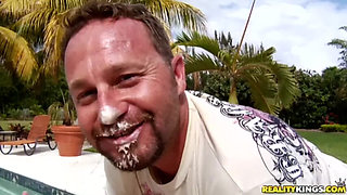 MILF Hunter - Hotel Beach Snack Stop Juliie Lets Taste Flavor Then Hunter Takes Her Home to Fuck