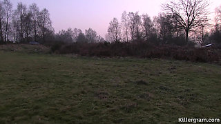 MILF Swinger Wife Scarlett March Sucks off Dogger in the Woods