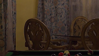 Mature Wife Big Boobs with High Heels Fucked on Pool Table to Orgasm