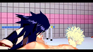 My Hero Academia Hentai - Katsuki X Namuri Kayama Hard Sex - Japanese Asian Manga Anime Game Porn
