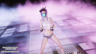 MMD Aespa - Armageddon - Akali Sexy Kpop Dance League of Legends Hentai Uncensored 4K 60FPS