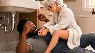 BBC Plumber fucks hot client