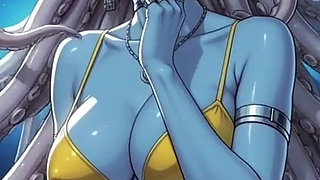 Gol Busty Alien Fantasy Animation V2