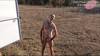 I Decided to Take My Fleshlight Out to the Backyard and Have Some Fun! Enjoy!