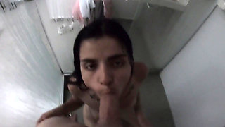 Sex in the Shower with a Skinny Colombian