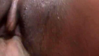 Sexy ebony teen Mahlia fucked by her stepbrother with a big cock