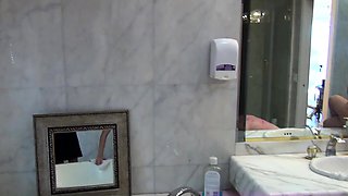 Cfnm femdom fetish nasty hotties playing with his dick