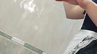 Teen Maid Toothbrush with Fresh Cum After Cum in Mouth
