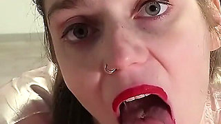Double Blowjob - Two Cocks for Pregnant Slut