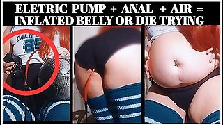 Redhead Pornstar In Extreme Belly Inflation Challenge Pop, Break Or Explode?