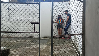 The girlfriend is seducing him to take him to the hotel. Amateur video