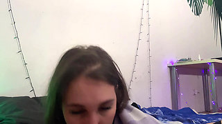 Punk Rock Brunette Moon Fox’s 20-min BJ: I Suck My BF’s Small Uncut Cock & Take His Cum All Over My Tattooed Tits!