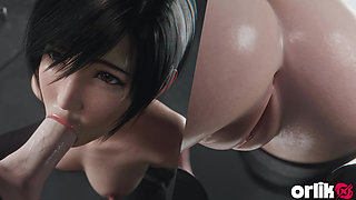 Yuffie Final Fantasy 7 Completely Nude Blowjob Service - Wet & Messy 4K 3D Animation