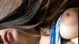 India Shows off Tits and Her Rich Pussy