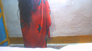 Busty Boobs Red Saree Sister in Law Fuck by Brother in Law