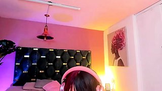 Busty Gamer Girl Deepthroats Huge BBC