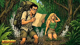 Jungle Cuckold. While the Husband Was Looking for the Trail Jungle, the Black Guy Was Fucking His White Wife