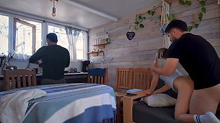 Brothers Catch Girlfriend Kissing