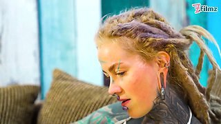 White Lingerie Anal Queen Masturbates Hard – Tattoos & Heels Edition