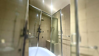 Ebony SSBBW Shower Tease & Masturbation