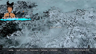 Skyrim B and L mod - Walking down the road and meeting a hot Elf