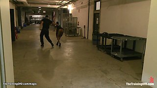 Ebony dragged in basement for tormnet