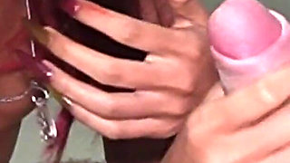 Nerdy Skinny Girl Threesome