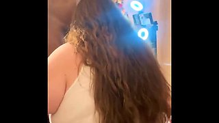 Step Brother Loves His BBW Stepsister - Sloppy BBC Blowjob & Doggystyle Christmas Present