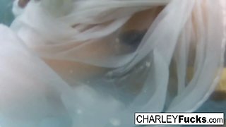 Charley Chase shows of her amazing tits