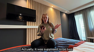 Step Mom Shocked When Step Son Cums on Her Face in Hotel Share Bed!