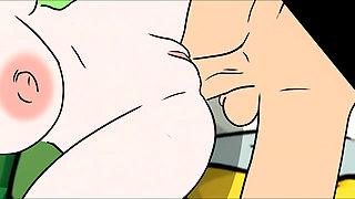 Beth Smith and Space Beth Dominate Jessica - Rick and Morty Lesbian Compilation with Strap-On and Squirt