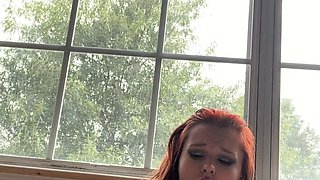 Big boobs milf masturbates with her dildo
