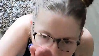 Amateur blonde teen POV sextape with hot anal fucking