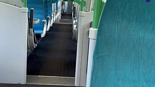 Fucking My Busty Girlfriend on the Train We Get Caught by a Passenger- Yasmina Khan