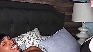 First Interracial Sex for Redhead Glasses Mature Wife While Cuckold Husband Filmed