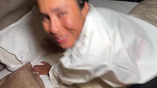 Rimjob for Him and Anal Roasting of a Horny Secretary - POV