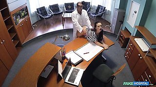 Office fuck in the doggy style with a gorgeous Natasha Jungle